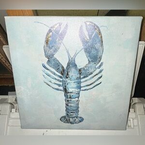 Blue Lobster Canvas Art